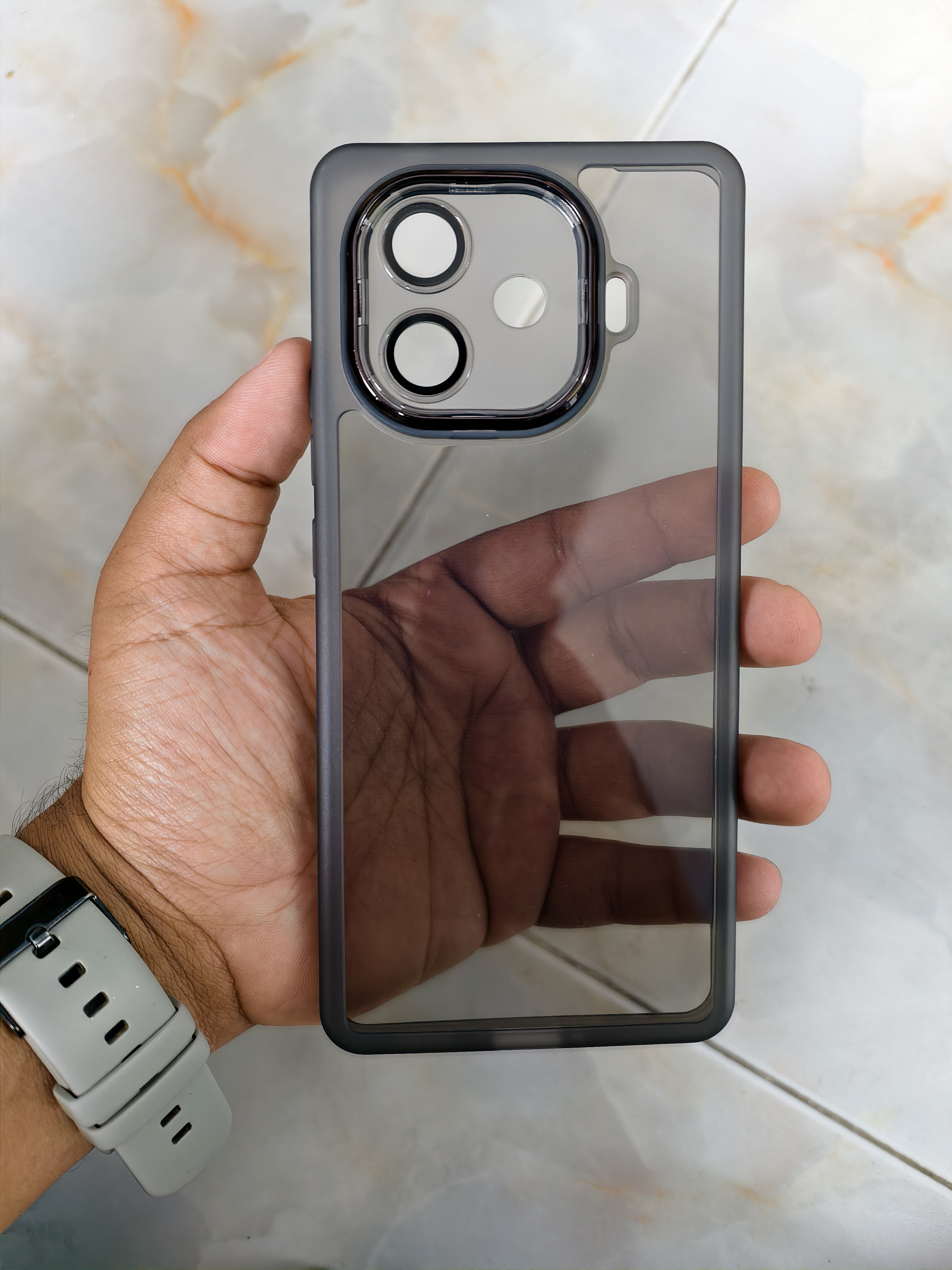 iQOO Z9 Turbo Black Transparent Cover