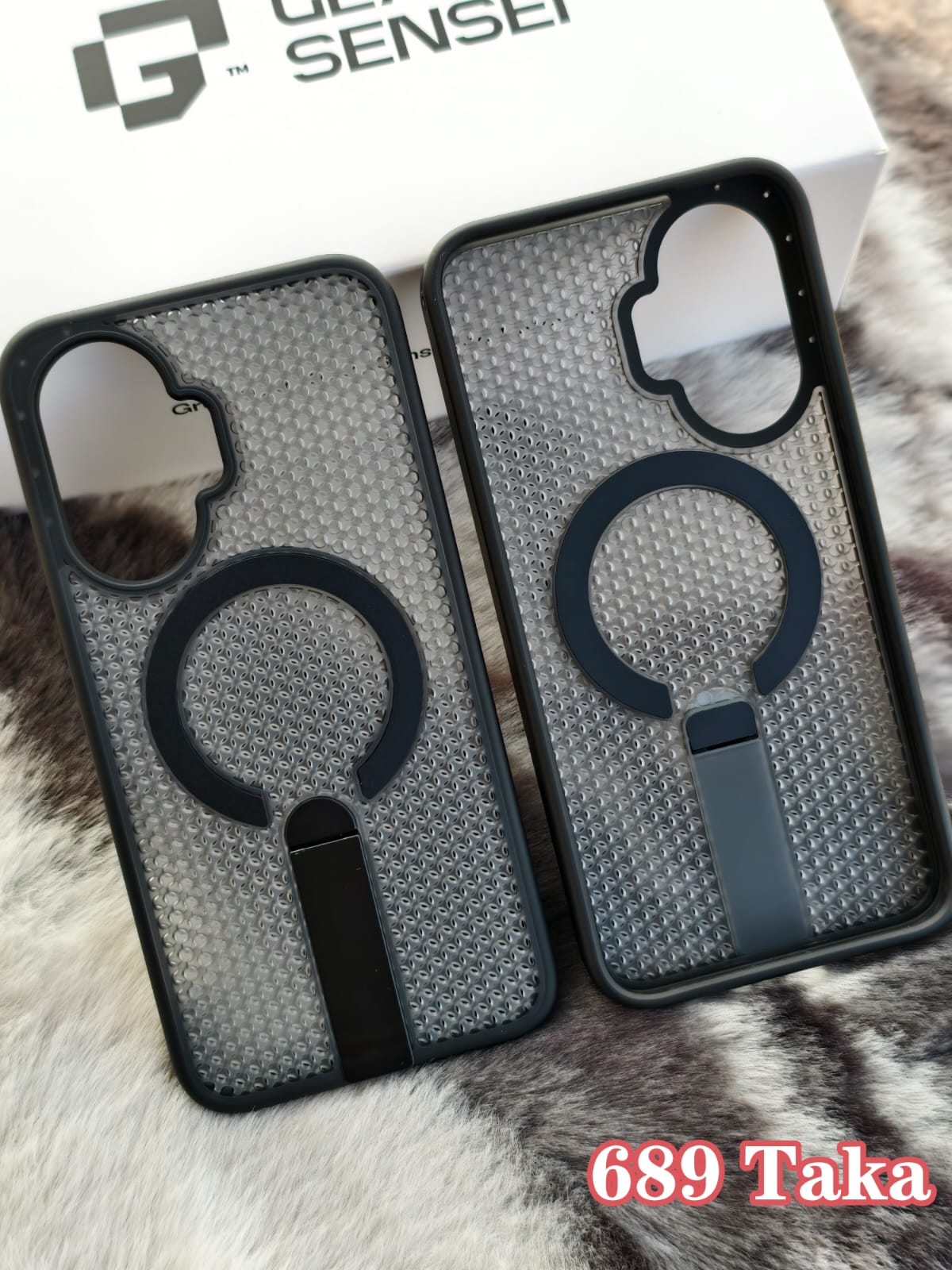 Turbo 4 Pro Premium Breathable Magnetic Case With Built In Phone Stand