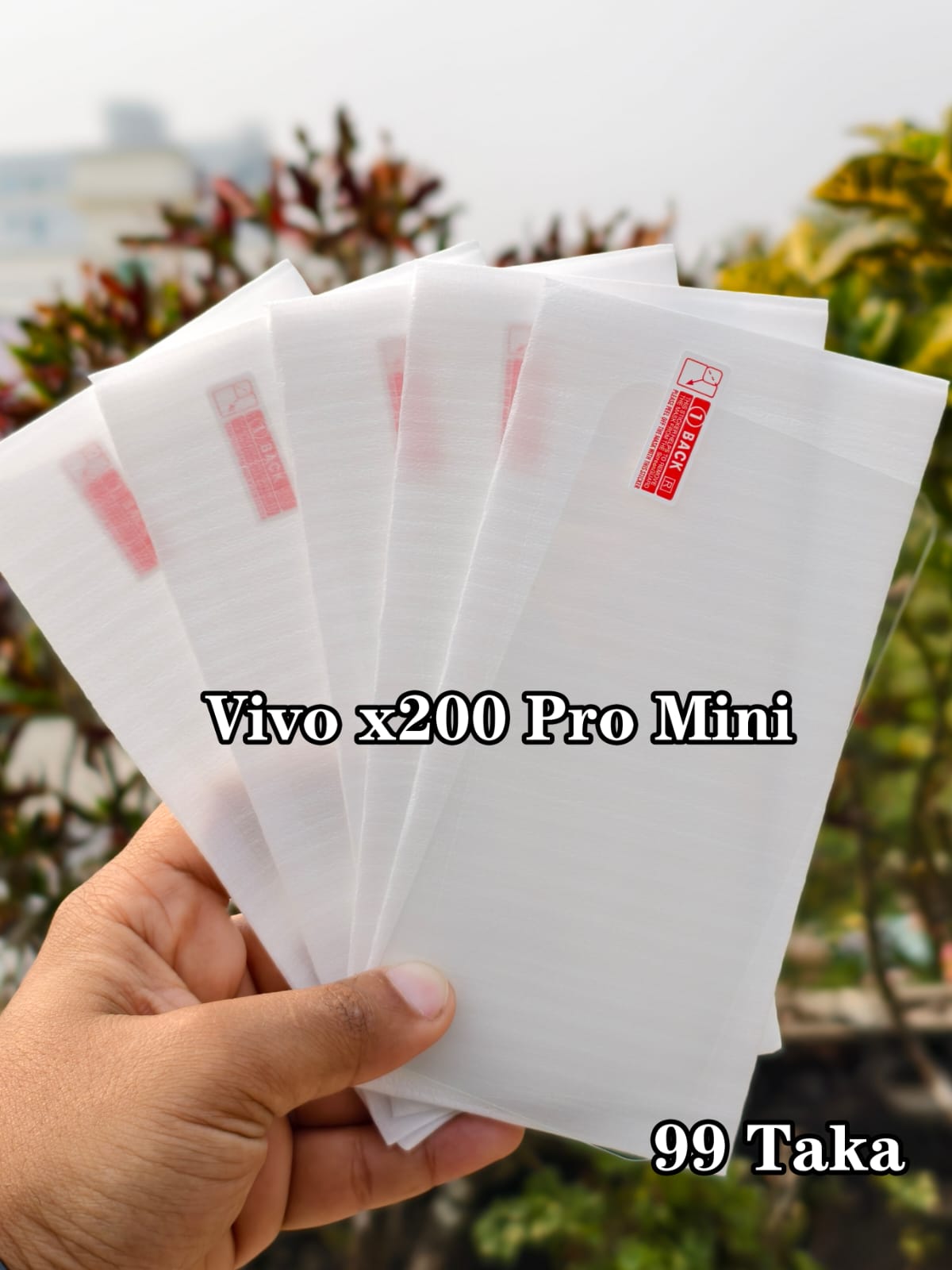 Vivo X200 Pro Mini Full Transparent Ultrasonic Fingerprint Supported Glass Screen Protector